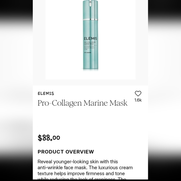 ELEMIS Pro-Collagen Marine Mask in Aqua